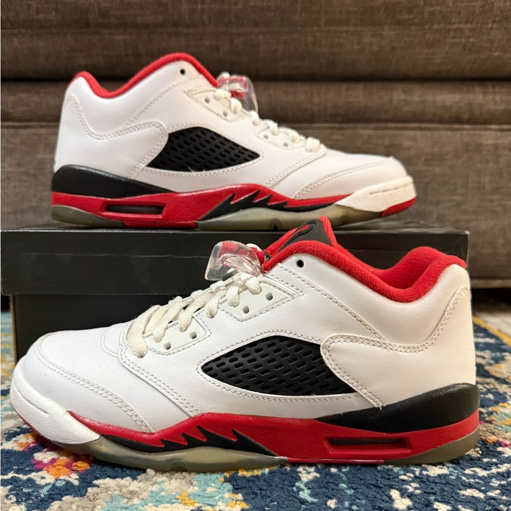 Size 6Y/7.5W - Nike Air Jordan 5 Retro Low GS “Fire Red” 2016